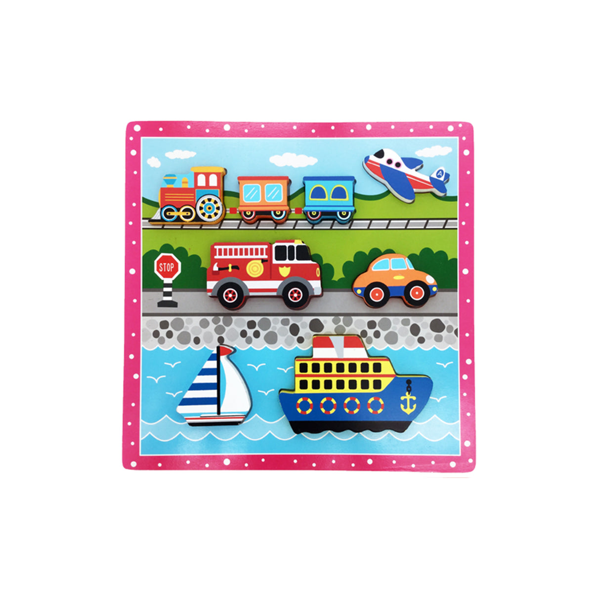 Puzzle a incastro grande per bambini in legno - dai 18 mesi – Pedevilla S.  - Home & Textiles