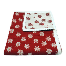 Carica l'immagine nel visualizzatore di Gallery, Tovaglia double face stelle alpine con PIZZO