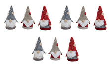 Carica l&#39;immagine nel visualizzatore di Gallery, Confezione gnometti natalizi in tessuto assortiti d&#39;addobbo
