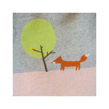 Carica l&#39;immagine nel visualizzatore di Gallery, Coperta per bambini in cotone con volpe ricamata
